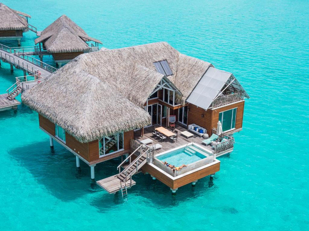 InterContinental Bora Bora & Thalasso Spa by IHG - Water Bungalows Birdseye View