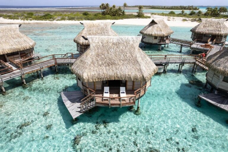 Le Tikehau by Pearl Resorts - Water Bungalows Sundeck from Above