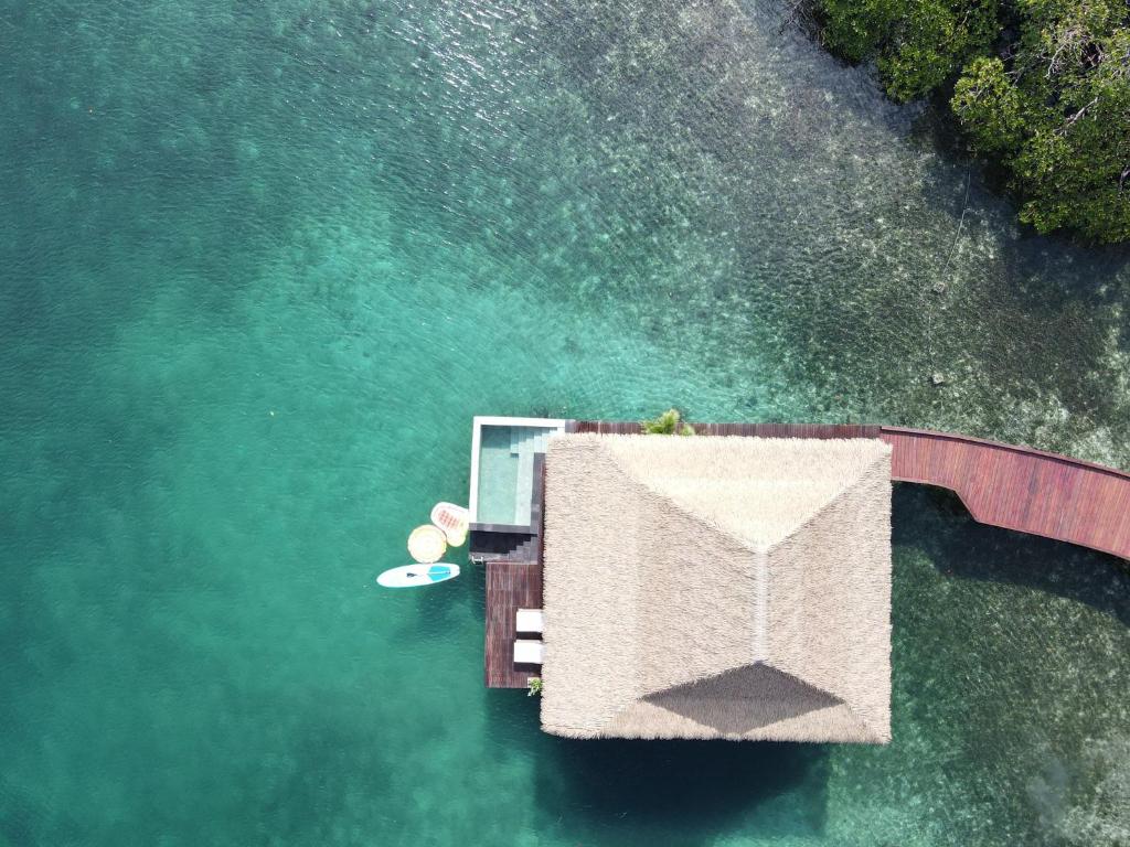 Nayara Bocas del Toro - Water Bungalow from above