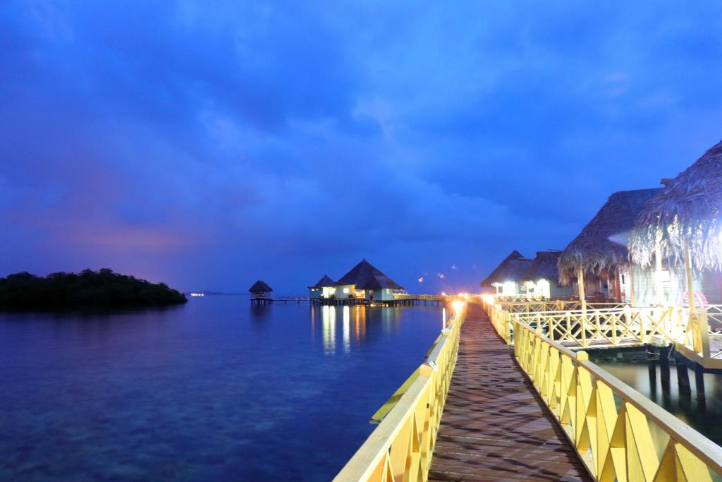 Punta Caracol Acqua Lodge Water Bungalow Jetty 1