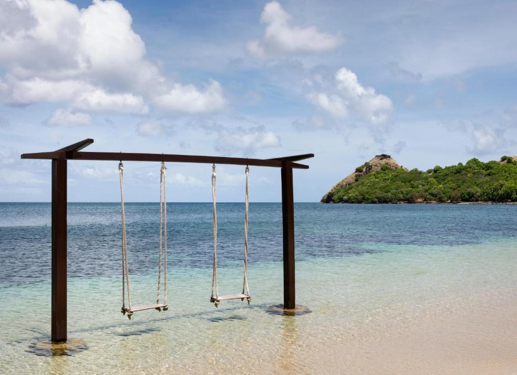 Sandals Grande St. Lucian Spa and Beach All Inclusive Resort - Couples Only - Swings in Lagoon