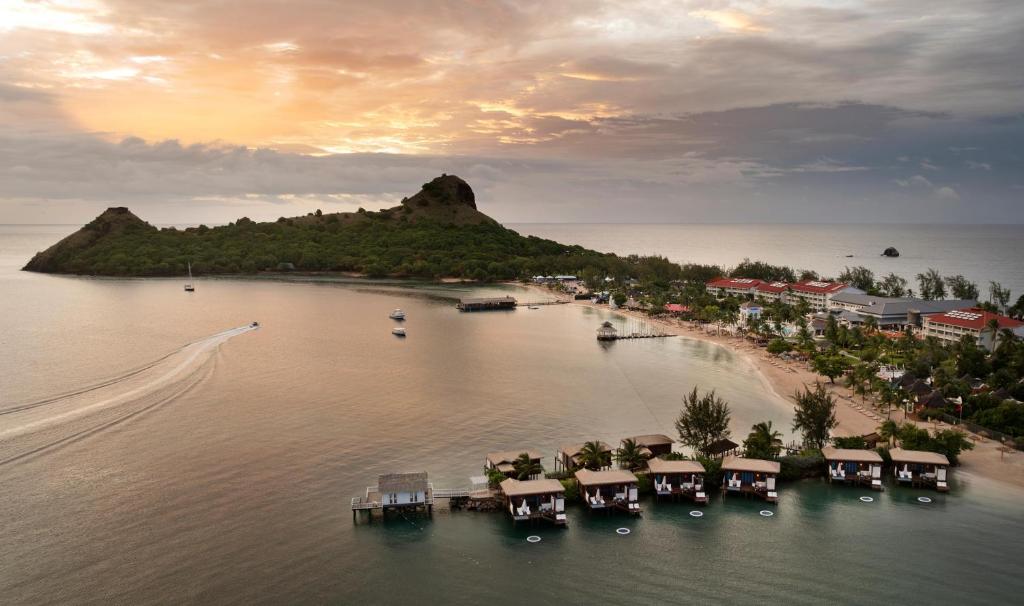 Sandals Grande St. Lucian Spa and Beach All Inclusive Resort - Couples Only - Water Bungalows Sunset