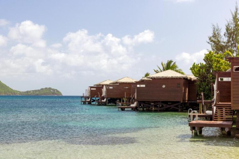 Sandals Grande St. Lucian Spa and Beach All Inclusive Resort - Couples Only - Water Bungalows from Side
