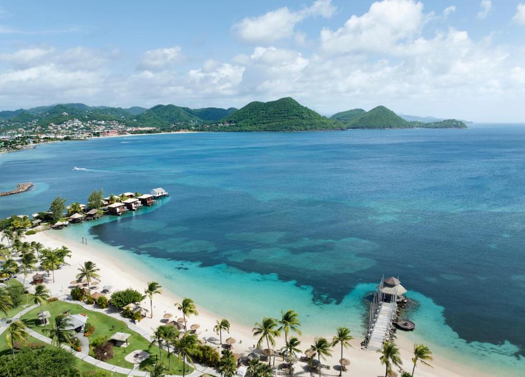 Sandals Grande St. Lucian Spa and Beach All Inclusive Resort - Couples Only - Water Bungalows with Mountain view