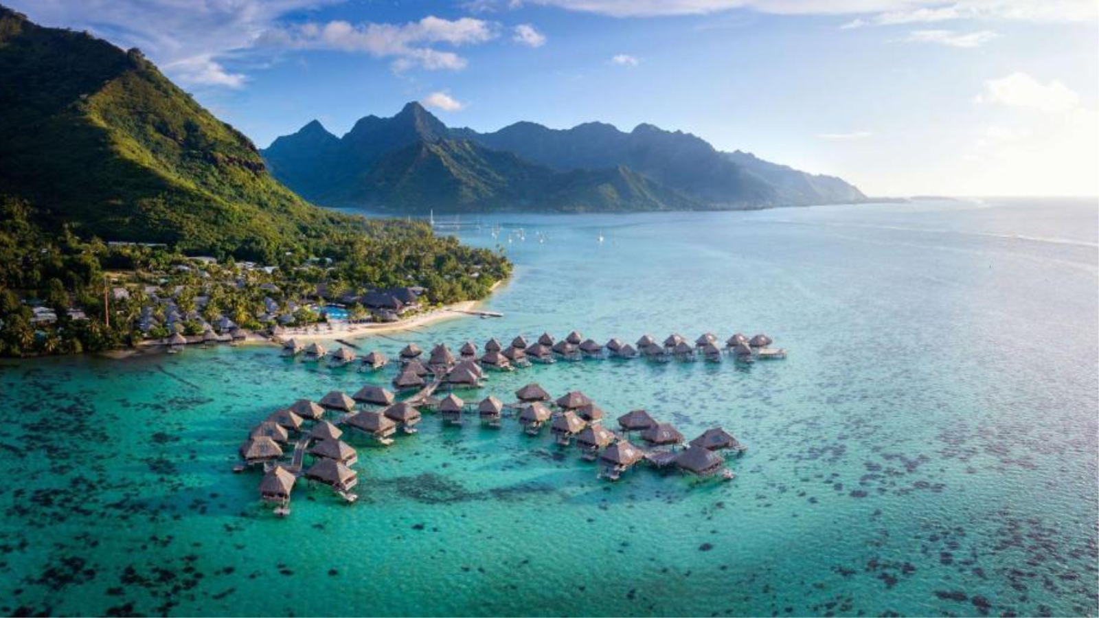 Water Bungalows in Hilton Moorea Lagoon Resort & Spa