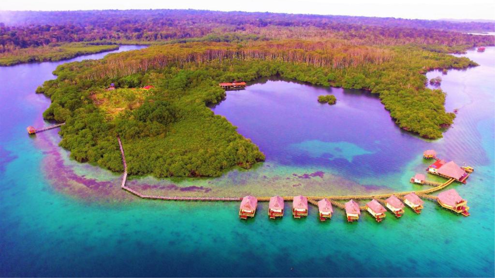 Water Bungalows in Punta Caracol Acqua Lodge