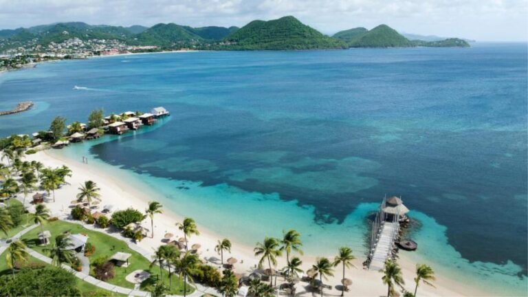 Water Bungalows in Sandals Grande St. Lucian Spa and Beach