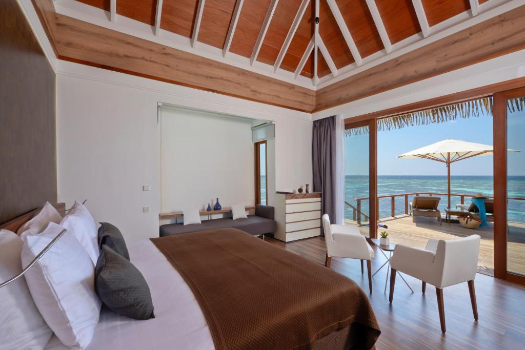 Kandolhu Maldives - Water Bungalows View from Bed 2