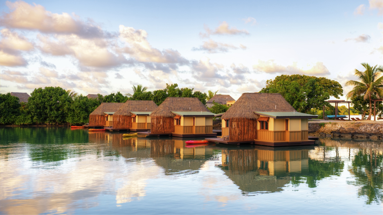 Water Bungalows in Fiji