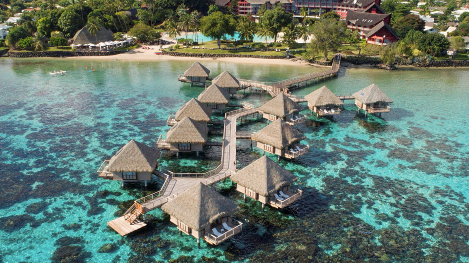 Water Bungalows in Tahiti