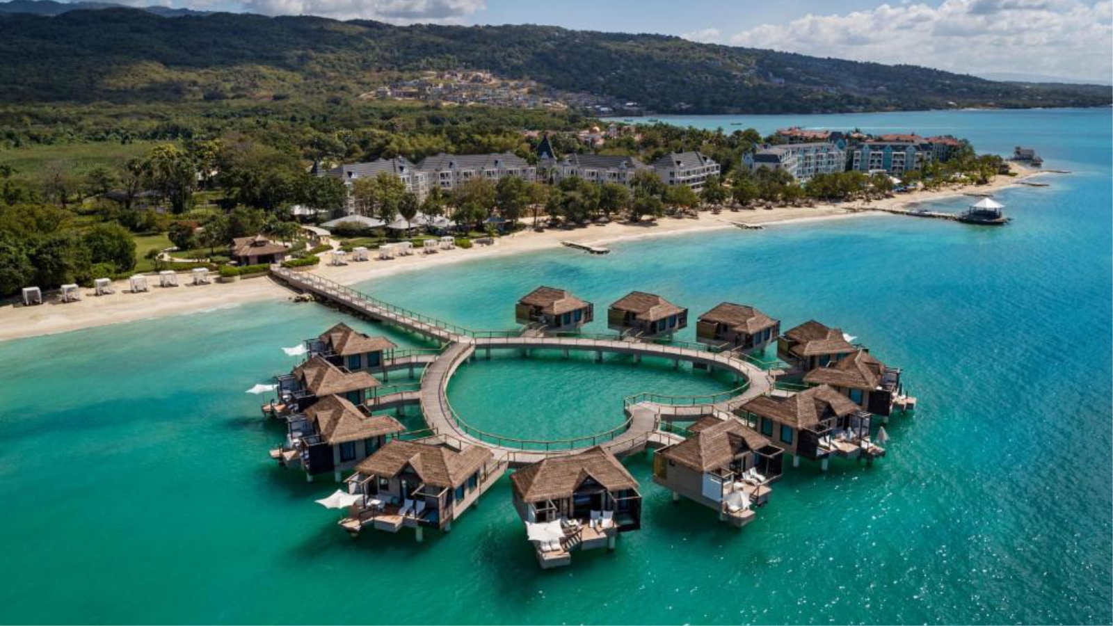 Water Bungalows in the Caribbean