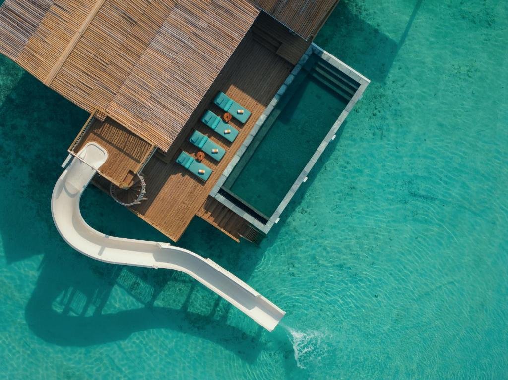 Maldives Water Villa with Slide