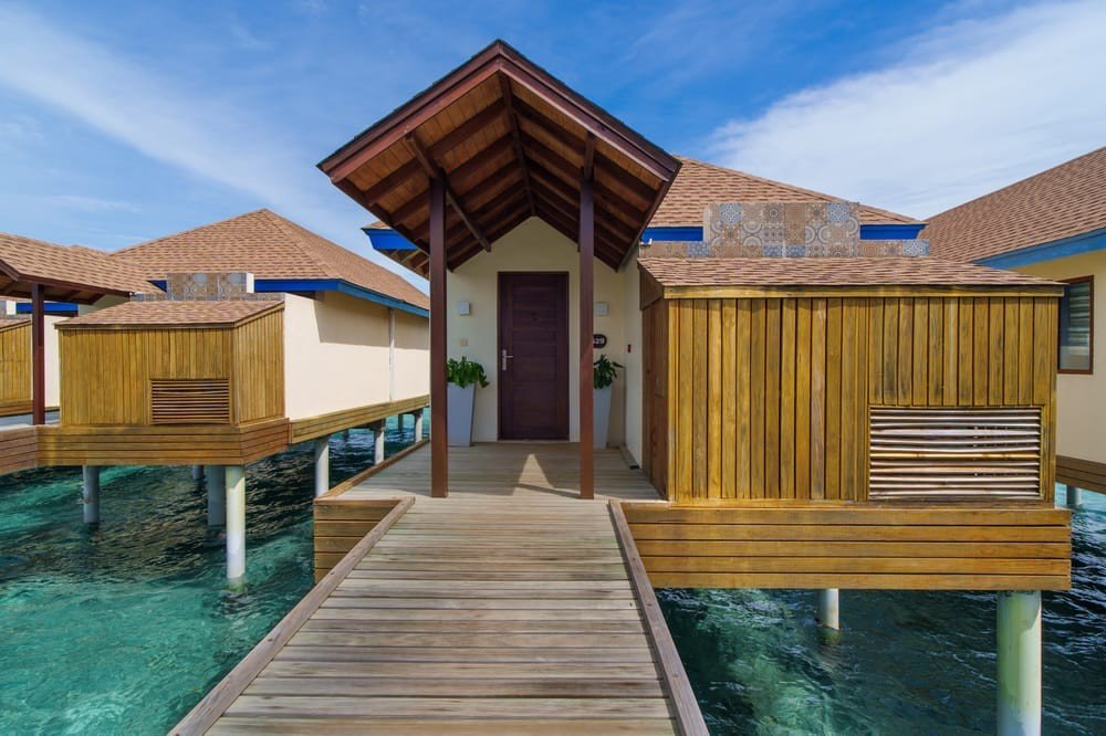 reethi faru resort water villa exterior