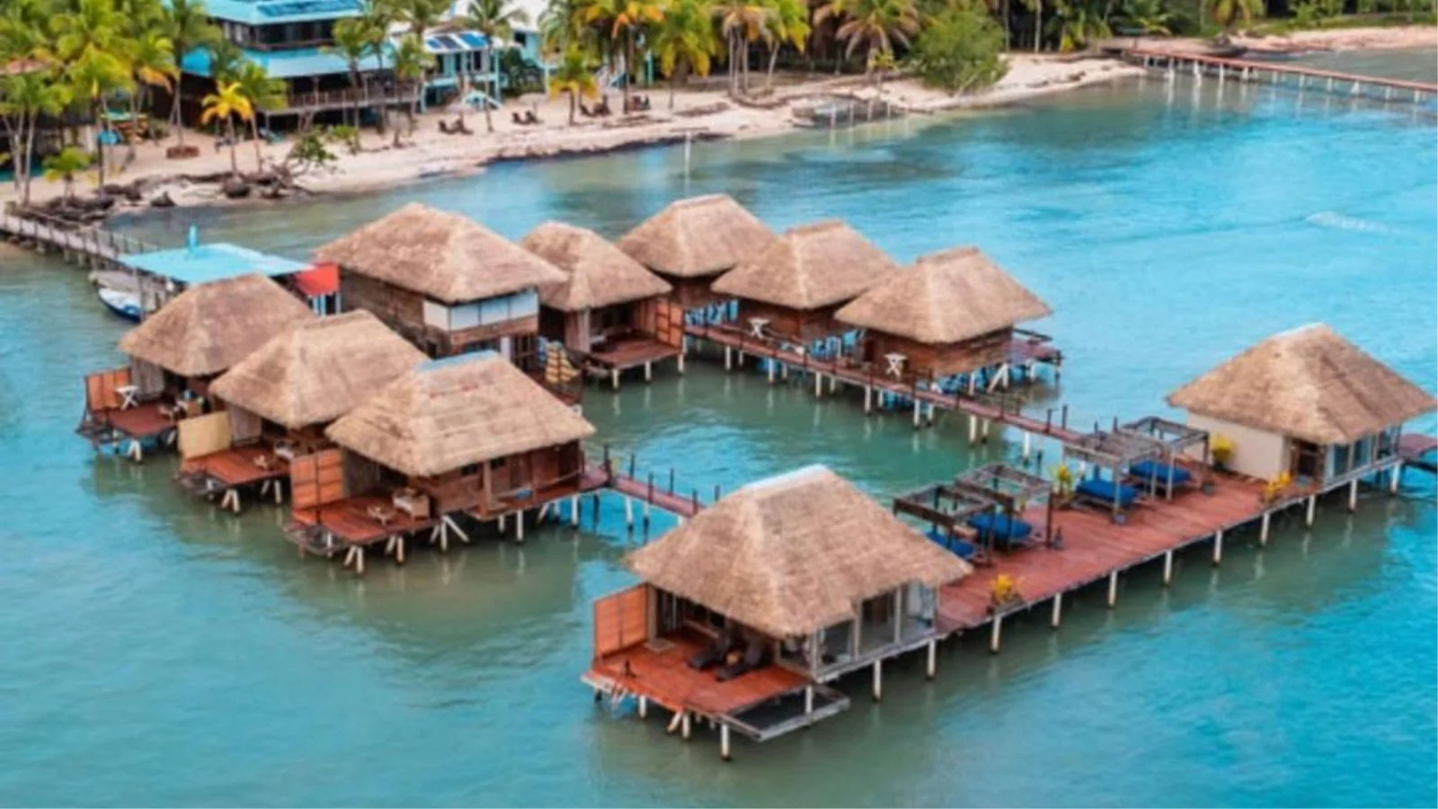 Water Bungalows in Azul Paradise Resort