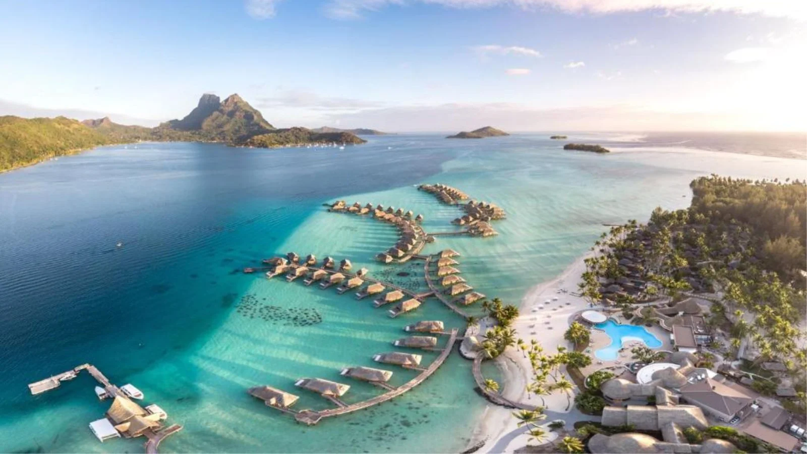Water Bungalows in Le Bora Bora by Pearl Resorts