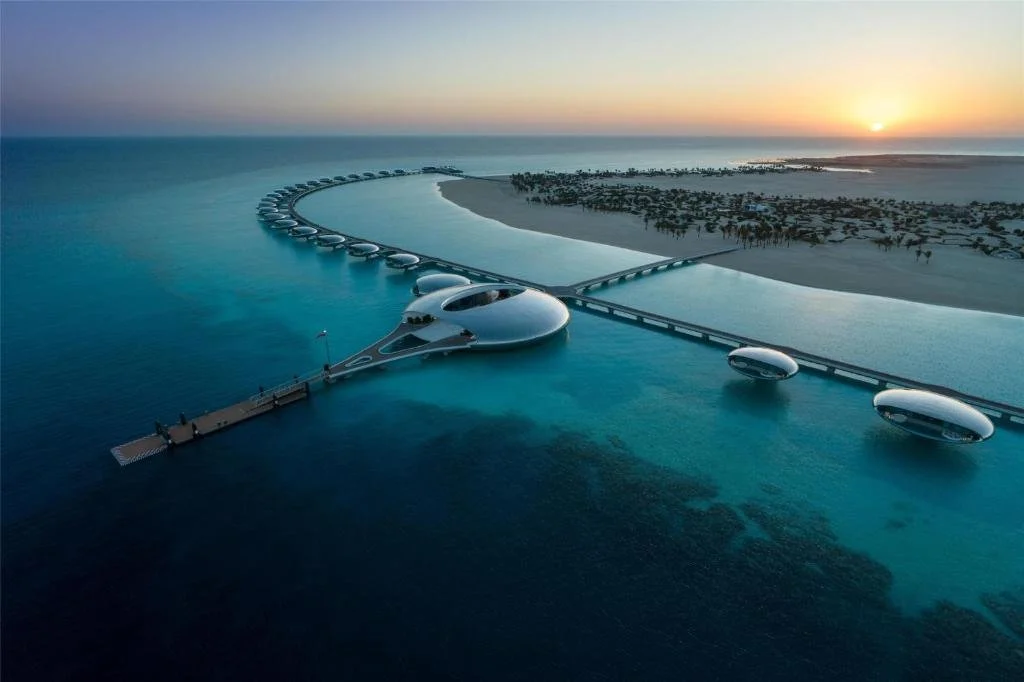 World's Newest Overwater Villas Saudi Arabia
